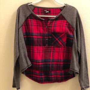 Urban outfitters flannel tee
